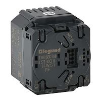 Двойной выключатель-приемник - радио - с нейтралью - 2 канала - 1000 Вт | код 067234 |  Legrand